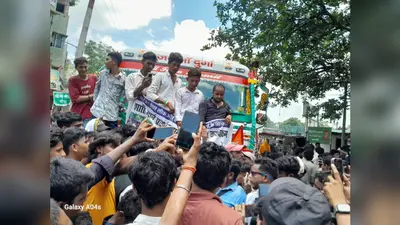 पेपर लीक और छात्रों पर लाठीचार्ज के विरोध में हसनपुर में आक्रोश मार्च