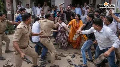 जेल कांस्टेबल और पत्नी पक्ष के बीच सड़क पर चले जूते-चप्पल, गाजीपुर में तलाक की सुलह बैठक बनी रणभूमि