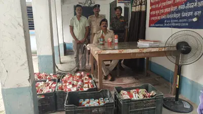 रोशना पुलिस की बड़ी कार्रवाई, दो कारों से 149 लीटर विदेशी शराब बरामद; वैशाली का तस्कर गिरफ्तार