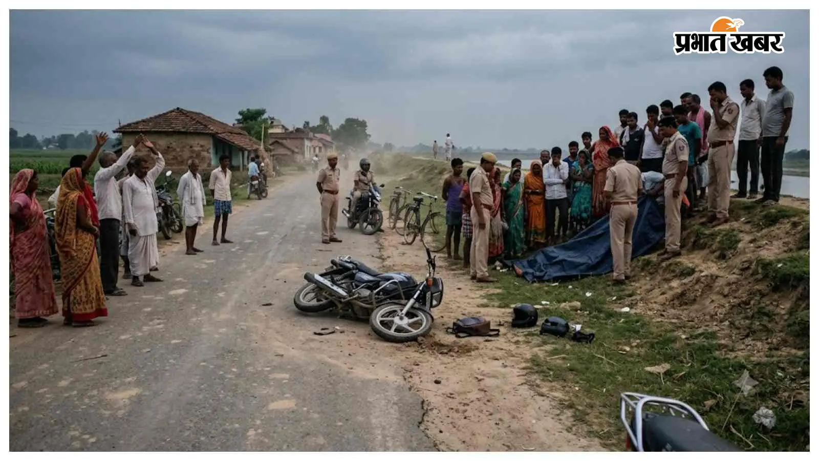 तारडीह में कमला बलान तटबंध के पास मिला अज्ञात व्यक्ति का शव, सड़क हादसे की आशंका