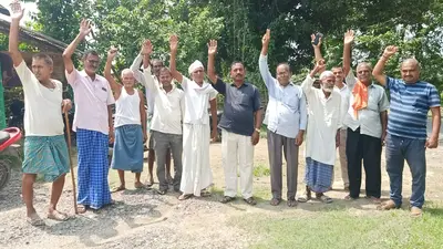नगर परिषद के गंदे पानी से किरकिचिया में फसलें तबाह, ग्रामीणों और किसानों ने आंदोलन की दी चेतावनी