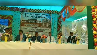 नगर ऊंटारी में सब डिविजनल बार एसोसिएशन के नए भवन का शिलान्यास
