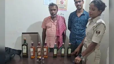 उत्पाद विभाग की टीम ने रजौली से 3 लीटर विदेशी शराब के साथ तस्कर को गिरफ्तार किया
