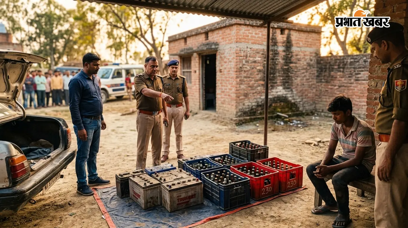 सीतामढ़ी के पुनौरा में दो बड़ी कार्रवाई, चोरी की बैटरी बरामद, 230 बोतल शराब के साथ नाबालिग पकड़ा गया