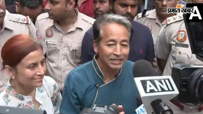 अस्पताल से डिस्चार्ज होते ही पत्नी संग राजघाट पहुंचे सोनम वांगचुक, देशवासियों से शांति के रास्ते पर चलने की अपील