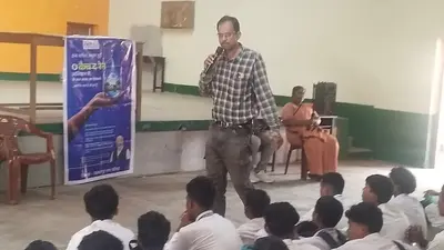 कारमेल स्कूल में कैच द रेन अभियान आयोजित कर विद्यार्थियों ने जल संरक्षण का दिया संदेश
