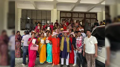 गौ सम्मान आह्वान अभियान के तहत खूंटी में निकली पदयात्रा, राष्ट्रपति के नाम सौंपा ज्ञापन