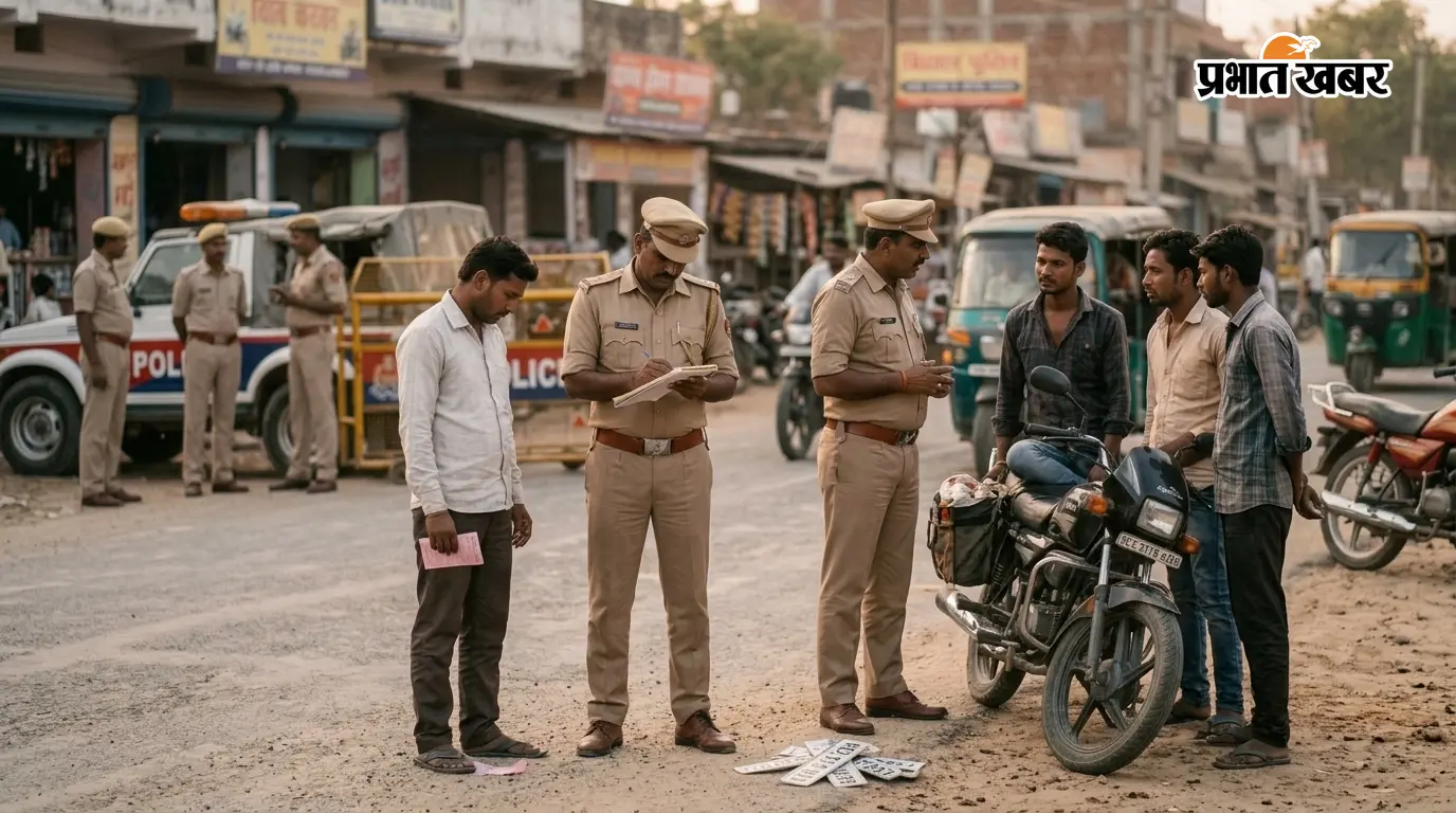 ट्रिपल राइडिंग और बिना हेलमेट पड़ गया भारी, पुलिस ने काटे एक के बाद एक चालान