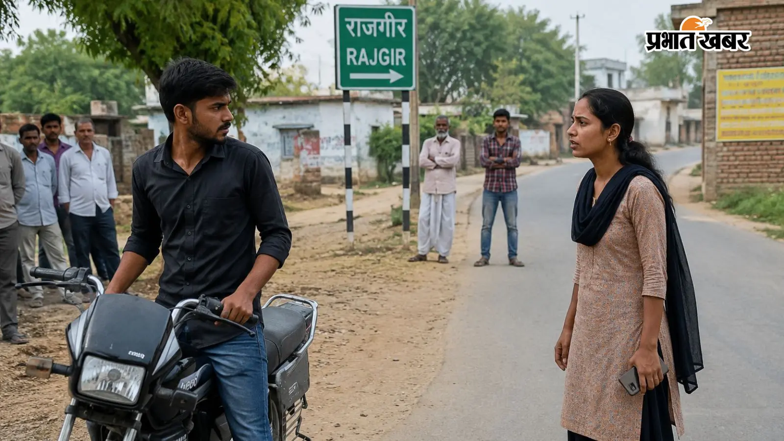 राजगीर में प्रेमी ने प्रेमिका को बाइक से 100 मीटर तक घसीटा, शादी से इनकार के बाद विवाद का वीडियो वायरल