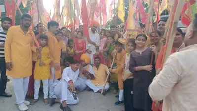 'श्याम बाबा की जय' के जयकारों से गूंजा शहर, श्री श्याम परिवार ट्रस्ट ने निकाली भव्य निशान यात्रा