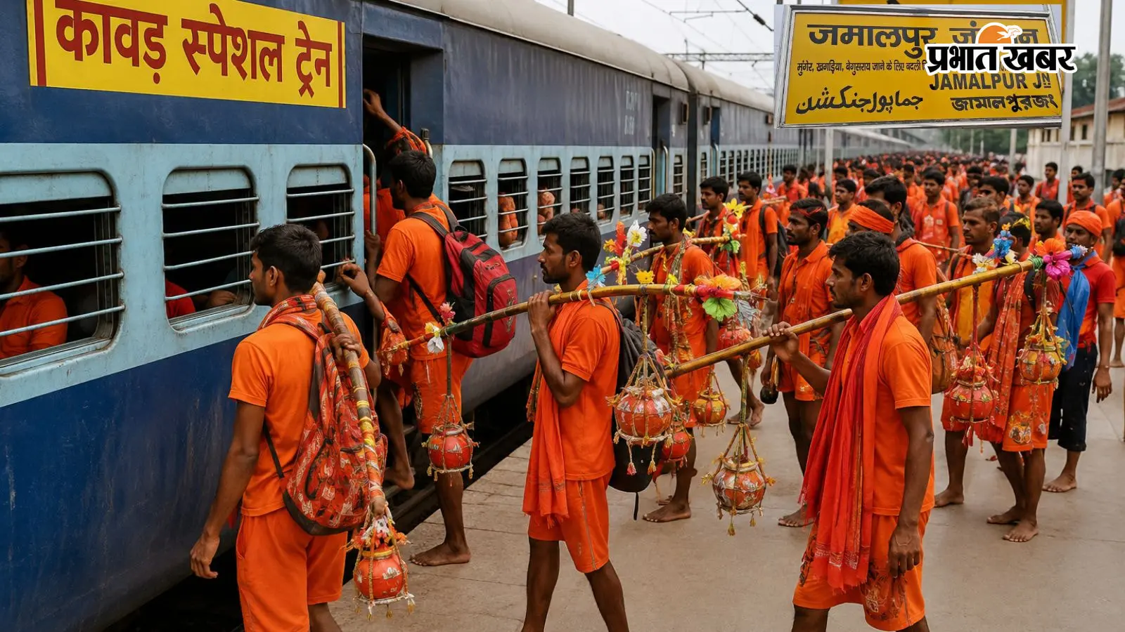 श्रावणी मेला : कांवरियों को रेलवे का बड़ा तोहफा, कई ट्रेनों में अतिरिक्त कोच और सुल्तानगंज में स्पेशल ठहराव