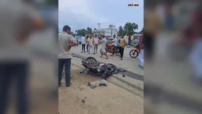 गया जी : तेज रफ्तार हाइवा ने बाइक सवार को रौंदा, युवक की मौत के बाद ग्रामीणों ने किया सड़क जाम