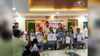 गया जी : स्वच्छता और आवास योजना पर बच्चों ने उकेरे रंग, स्वतंत्रता दिवस पर होंगे सम्मानित