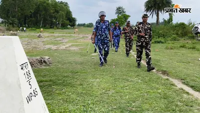 नेपाल में सांप्रदायिक हिंसा के बाद भारत-नेपाल सीमा पर हाई अलर्ट, एसएसबी-बीएसएपी और पुलिस का फ्लैग मार्च