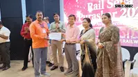 रेल सेवा पुरस्कार समारोह में 51 रेलकर्मी सम्मानित, DRM किरेंद्र नरह ने दिया कार्यनिष्ठा का संदेश