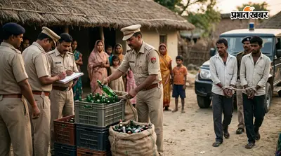 मधुबनी में शराब के खिलाफ बड़ा अभियान, 90 जगहों पर छापेमारी, 13 गिरफ्तार, 762 लीटर शराब जब्त