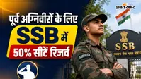 पूर्व अग्निवीरों के लिए गुड न्यूज, SSB में 50% सीटें होंगी रिजर्व, गृह मंत्रालय ने नए नियम किए जारी