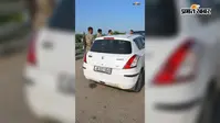 डोभी में कार से 14 पेटी विदेशी शराब बरामद, तस्कर पुलिस को चकमा देकर फरार