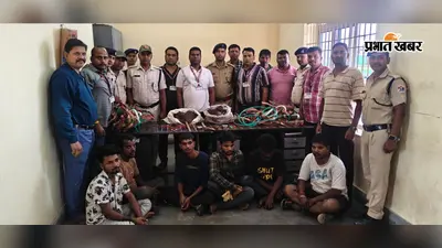 आई बी एस से कॉपर केबल चोरी करते चार गिरफ्तार,