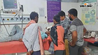 बलुआडीह के पास अज्ञात वाहन के चकमा देने से बाइक दुर्घटनाग्रस्त, युवक गंभीर घायल