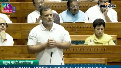 लोकसभा में बोले राहुल गांधी- पूरी शिक्षा व्यवस्था को RSS ने किया हाईजैक, छात्रों के दोषी हैं अमित शाह