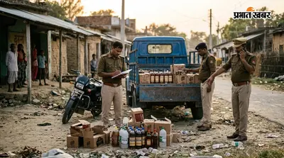 मुजफ्फरपुर में पुलिस की बड़ी कार्रवाई, रामपुर हरि से 114 लीटर शराब और गाड़ियां जब्त