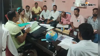 काली पट्टी बांधकर बीडीओ ने की स्वच्छता समीक्षा, माॅनसून में सफाई व्यवस्था दुरुस्त रखने का निर्देश