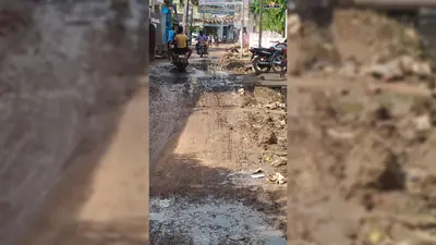 तारापुर की सड़क बनी मुसीबत, गड्ढों और जलजमाव से वार्ड 16 के लोग परेशान, हादसों का बढ़ा खतरा