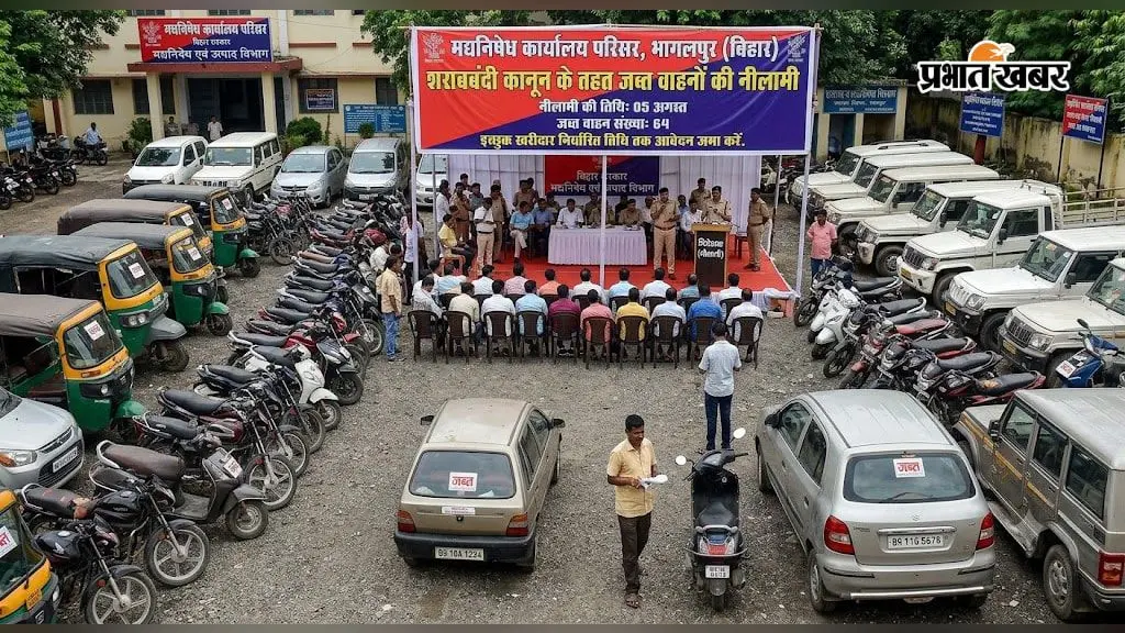 भागलपुर: 64 वाहन जब्त, 5 अगस्त को नीलामी. आवेदन 3 तक भागलपुर: 64 वाहन जब्त, 5 अगस्त को नीलामी. आवेदन 3 तक