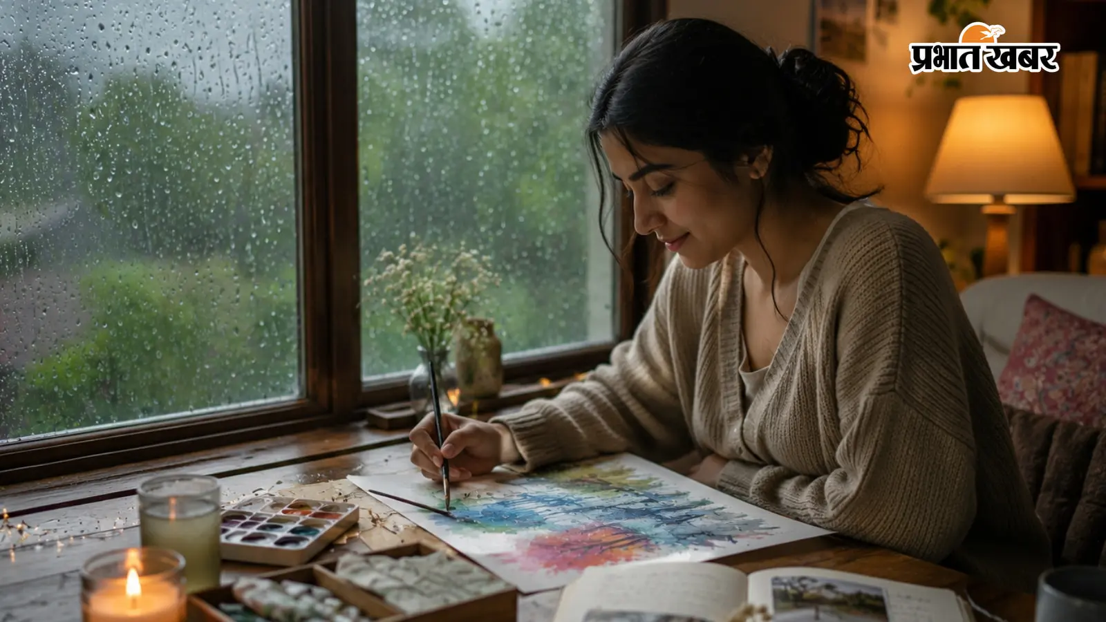 Rainy Day Hobbies, AI Image Rainy Day Hobbies, AI Image