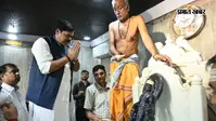 मंदार की पावन धरती पर शिक्षा मंत्री मिथिलेश तिवारी ने माथा टेका, प्रदेश की खुशहाली का मांगा वारदान