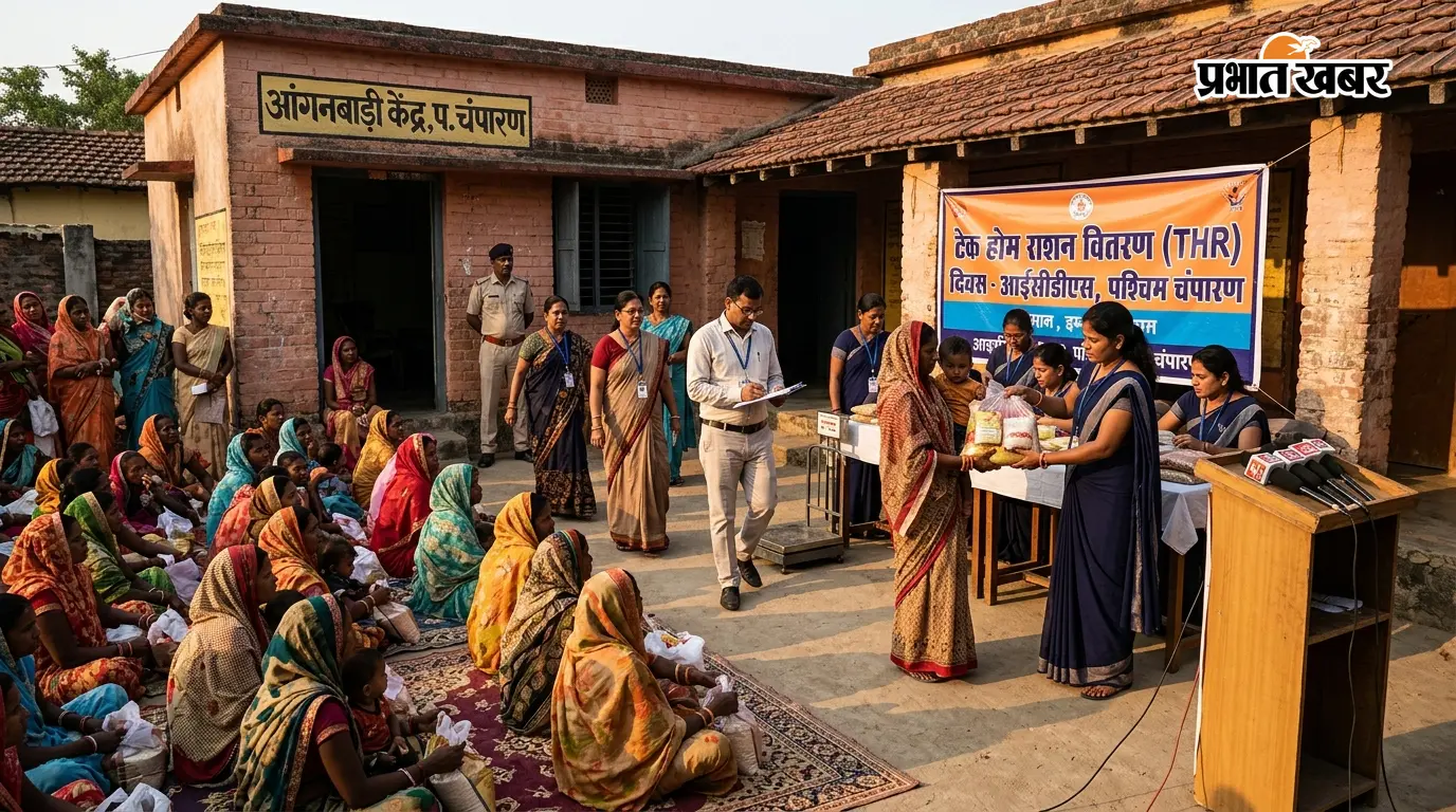 पश्चिम चंपारण: टेक होम राशन वितरण आज, निगरानी टीम सक्रिय पश्चिम चंपारण: टेक होम राशन वितरण आज, निगरानी टीम सक्रिय