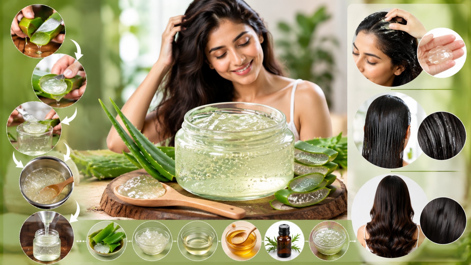 aloevera hair styling gel