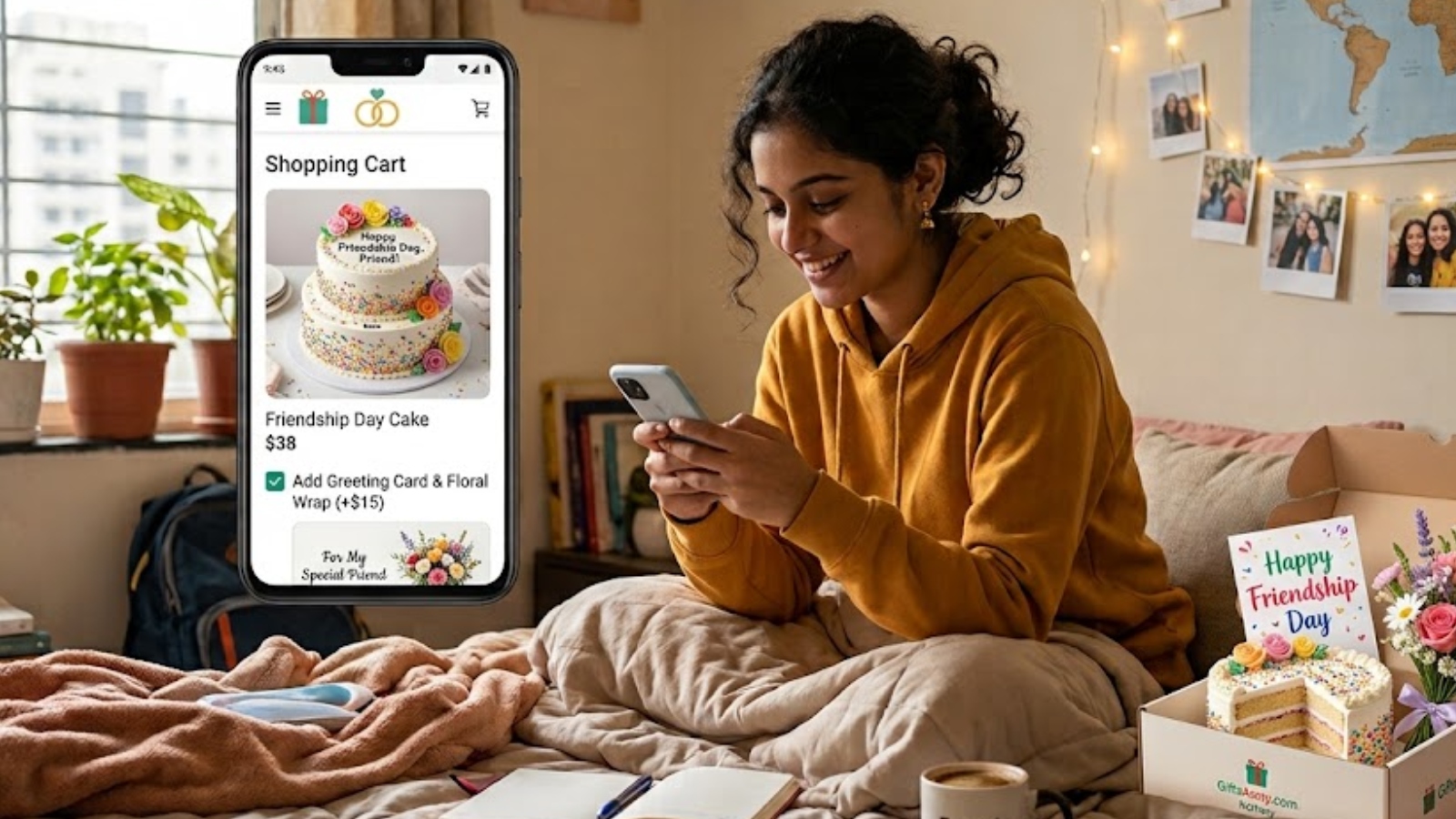 Long Distance Friendship Day Celebration Ideas, AI Image