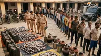 पश्चिम चंपारण पुलिस का बड़ा एक्शन, 24 घंटे में 33 गिरफ्तार, 233 लीटर शराब जब्त