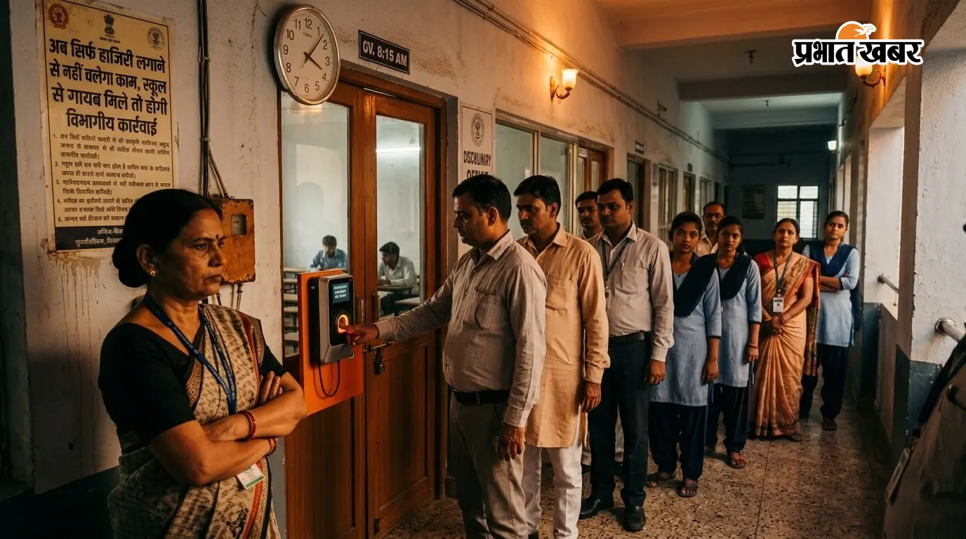 समय पर स्कूल पहुंचे शिक्षक, पढ़ाई में लापरवाही पर होगी कार्रवाई समय पर स्कूल पहुंचे शिक्षक, पढ़ाई में लापरवाही पर होगी कार्रवाई