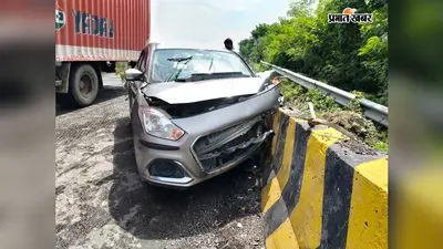 Singhwara News: NH-27 पर अज्ञात वाहन ने कार में मारी टक्कर, एयरबैग खुलने से बची चार लोगों की जान