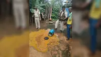 सिमडेगा पुलिस की बड़ी कार्रवाई, 957 किलो जावा महुआ और 30 लीटर महुआ शराब नष्ट