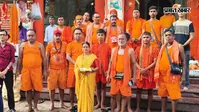 औरंगाबाद : 'बोल बम' के जयघोष से गूंजा दाउदनगर, बाबा धाम के लिए रवाना हुआ कांवरियों का जत्था