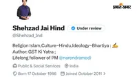 शहजाद पूनावाला ने BJP से तोड़ा नाता, X बायो अपडेट कर दी जानकारी