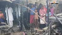 मझौलिया में शॉर्ट सर्किट से तीन घरों में लगी भीषण आग, लाखों की संपत्ति और तीन बकरियां जलकर राख