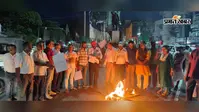 जेपीएससी परीक्षा में कथित घोटाले के विरोध में भाजपा ने निकाला मशाल जुलूस