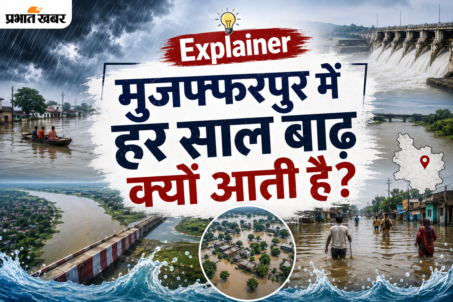 हर साल क्यों डूब जाता है मुजफ्फरपुर? नेपाल से लेकर बूढ़ी गंडक तक जानिए बाढ़ की पूरी कहानी