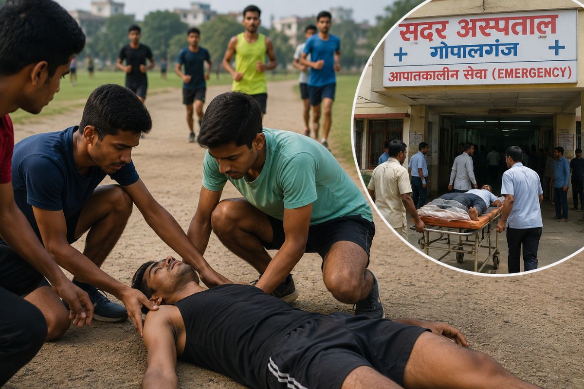 गोपालगंज में बिहार पुलिस की तैयारी कर रहे युवक की दौड़ के दौरान मौत, पोस्टमार्टम रिपोर्ट का इंतजार