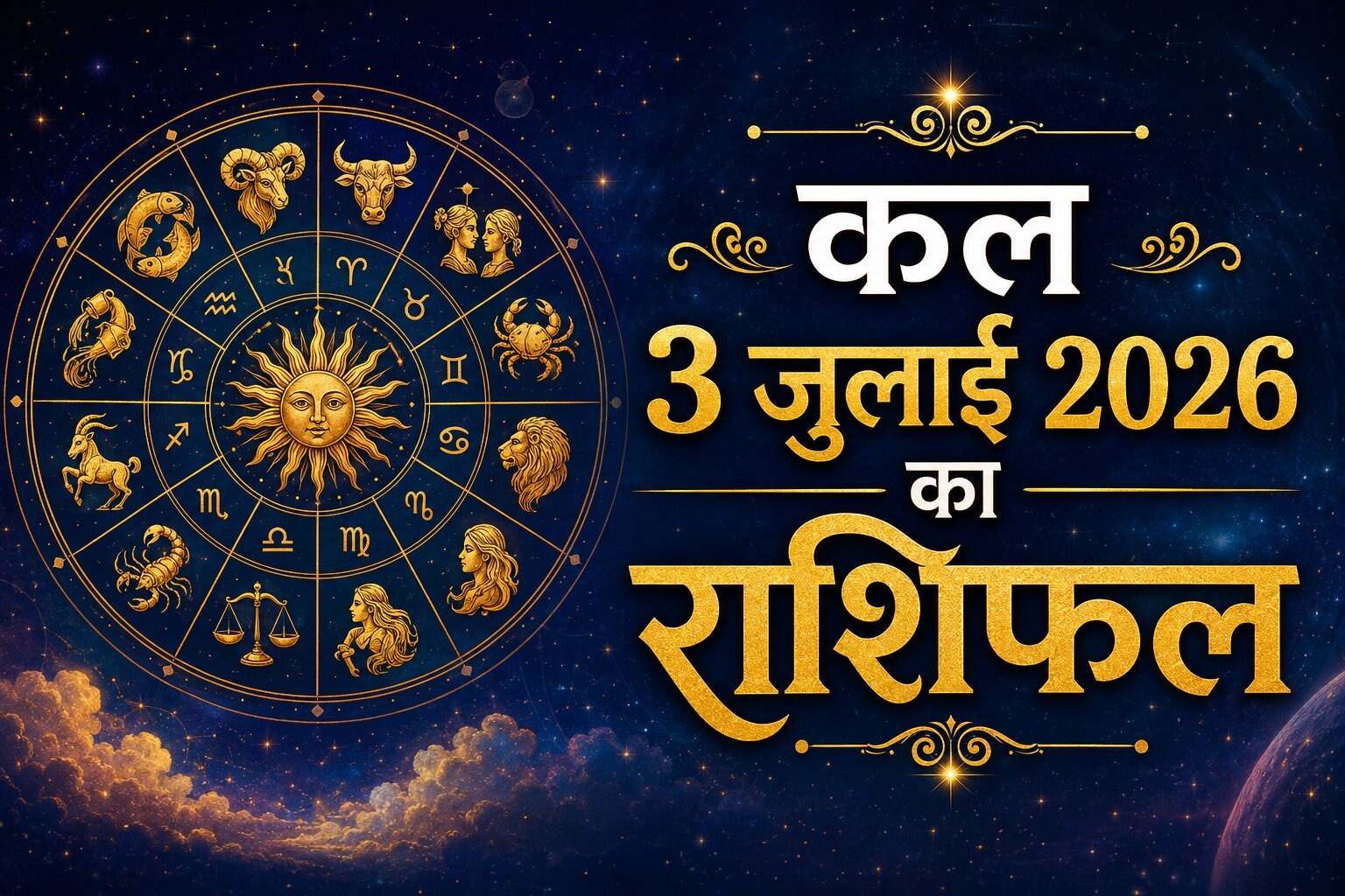 कल 3 जुलाई का राशिफल: मेष से मीन तक सभी 12 राशियों के लिए कैसा रहेगा कल का दिन