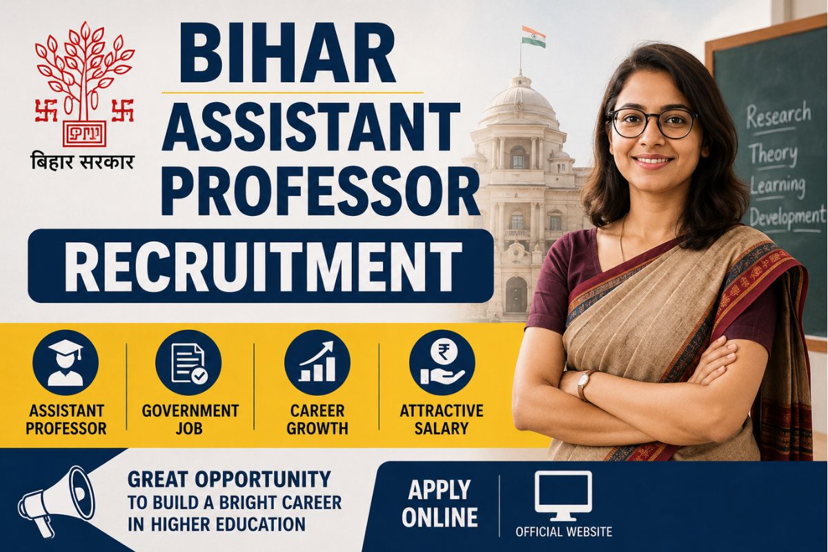 क्या आपके पास है PG, NET या PhD की डिग्री? तो बिना रिटेन एग्जाम मिलेगी नौकरी, बिहार में असिस्टेंट प्रोफेसर की बंपर बहाली