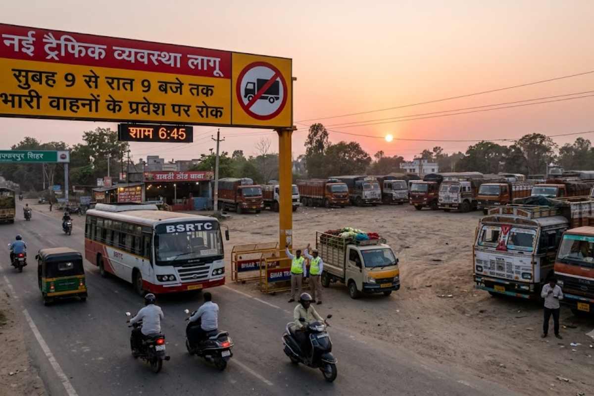 Sitamarhi Traffic Rules: नई ट्रैफिक व्यवस्था लागू, सुबह 9 से रात 9 बजे तक भारी वाहनों के प्रवेश पर रोक