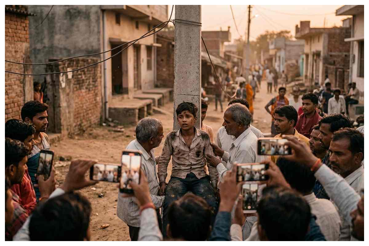 हाईटेंशन तार से झुलसा 14 वर्षीय किशोर, भीड़ बनाती रही वीडियो, जीएमसीएच रेफर