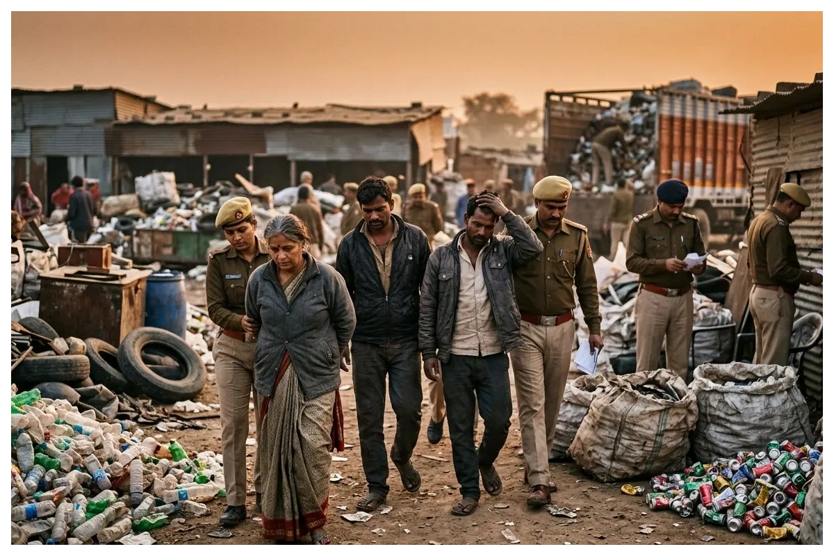 मुजफ्फरपुर: कूड़ा चुनने के बहाने रेकी कर चोरी करने वाले गिरोह का खुलासा,महिला समेत तीन गिरफ्तार