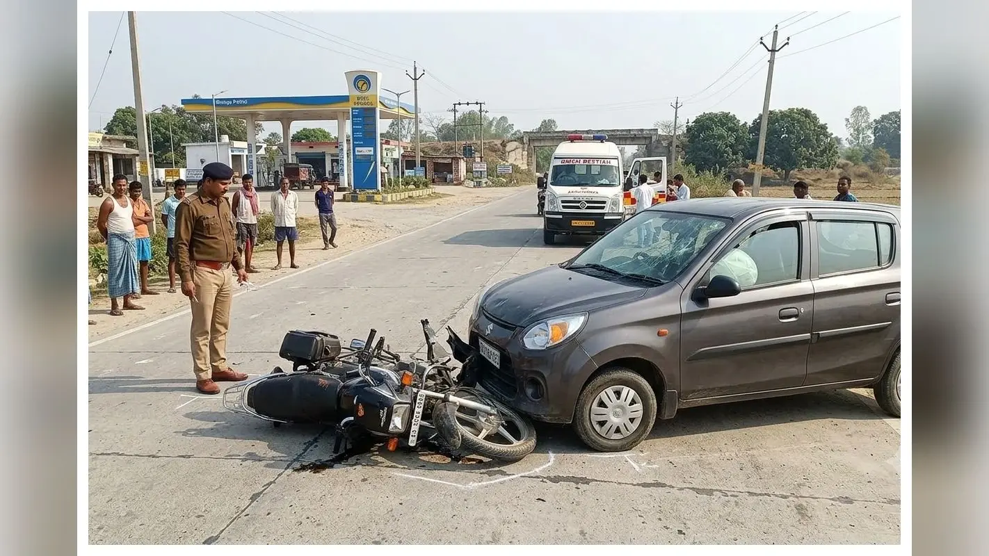 बेल कराने जा रहे बहनोई की सड़क हादसे में मौत, कार से आमने-सामने की टक्कर में साला घायल